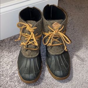 Sperry Saltwater Wedge Waterproof Duck Boots